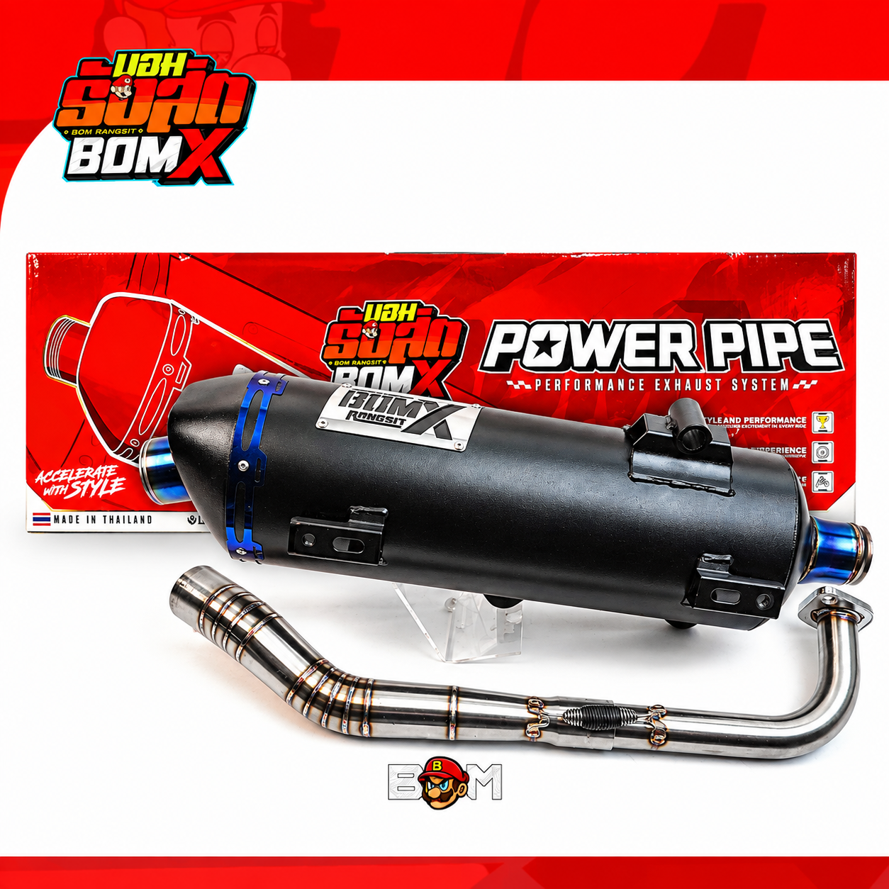 Bomrangsit Thailand Street Pipe Exhaust System Motorcycle Parts